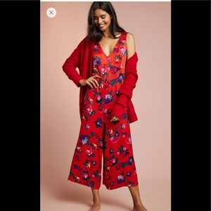 Floreat Silky Floral Jumpsuit NWOT
